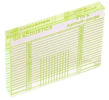 Remingtape VTA-Lineal für Balance und Azimut-Einstellung, Vinyl-Plattenspieler, Messung Von Phono-Tonarm, VTA/Patrone, Azimut-Lineal, Langlebig, Einfach zu Verwenden