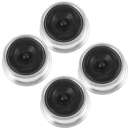 GLEAVI 4 Stück Anhänger Zubehör radnabenabdeckung Trailer Ersatzteile Staubkappe für Anhängerachse Staubschutzhüllen Staubschutzkappen für die Anhängernabe aus Metall Lager Staubschutz