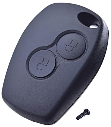ANGOFIZ Coque Clé Télécommande Compatible avec Renault Clio 3, Master 3, Kangoo 2, Twingo 2, Wind, Trafic 2, Modus pour cle Clio 3 avec 2 Boutons