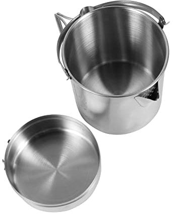 GAROZATION Handtopf - 1 Set Campingkochgeschirr Mit Klappgriff Bergsteigertopf Für Outdoor-aktivitäten Picknicktopf