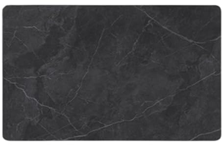 Aeovot Tapis Diatomite Absorbant, Caillebotis Douche, Tapis de Bain Absorbant Sechage Rapide, Tapis de Sortie de Douche, Tapis Antidérapant Cuisine, Facile à Nettoyer, Marbrure(Elegant Black,50x80cm)