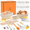 Gärkörbchen Set Sauerteig für Zum Brotbacken: Gärkorb Rund 23 cm Oval 25 cm Brot Backen Zubehör Set für Brot