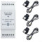 3 Phasen WiFi Smart Home Energie-Monitor, 3 Phasen Zangenmessgerät mit 3 80A Strompegelsensoren Echtzeit Strom Monitor Meter Smart Energy Monitor