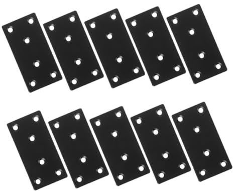 KONTONTY Flache Gerade Strebenhalterungen Regalhalterungen Stützgelenke Befestigungsplatten Für Holzmöbel Regale Schränke 10 Stück