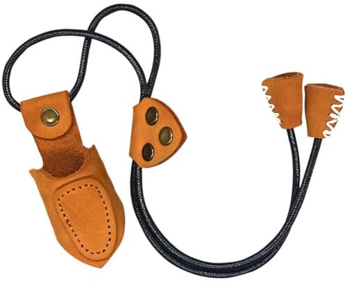 Zghhc Bogenschießen-daumenring, Pu-Leder-daumenschutz Verstellbarem Riemen, Rutschfester Daumenring Für Outdoor-schießübungen, Recurve-Bogen