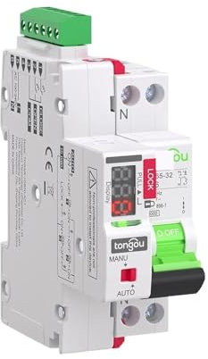 Disjoncteur modulaire à réenclenchement LED MCB 10 A, 16 A, 25 A, 32 A, interrupteur de sécurité, disjoncteur 230 V(16A)