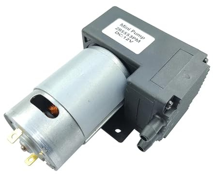 Mini bomba de vacío de aire de 12 V CC, 10 l/min -80 kPa, bomba de diafragma de succión de presión negativa, bricolaje Bomba de engranajes hidráulica