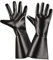 W WIDMANN MILANO Party Fashion 8535A - Handschuhe aus Kunstleder, schwarz, Mottoparty, Karneval