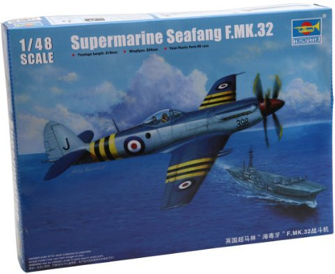 Trumpeter 02851 - Modellino Aereo da Guerra Supermarine Seafang F.MK.32 in Scala 1:48