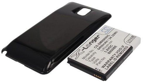 CS-SMN900HL Batterie 6400mAh Compatible avec [Samsung] pour Galaxy Note 3, pour Galaxy Note III, pour SC-01F, pour SGH-N075, pour SM-N900, pour SM-N9000, pour SM-N9002, pour SM-N9005, pour SM-N9006