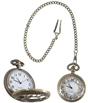 P'tit Clown 17532 Steampunk Taschenuhr, Unisex - Erwachsene, Einfarbig, one size