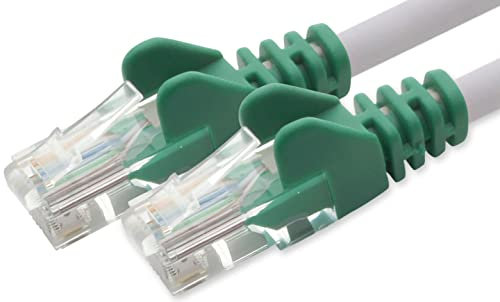 1aTTack.de 10m Cavo di Rete Crossover - 1x - Cat.6 Ethernet Gigabit Lan RJ45 10 100 1000 Mbit s - Cavo Patch UTP compatibile con Cat.5 Cat.5e Cat.7 Cat.8 - Crossover - 1x - 10m