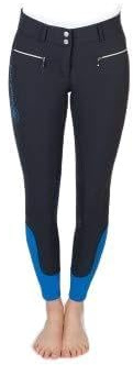 PFIFF 102566 Reithose 'Paisley' Damen Grip Vollbesatz, dunkelblau 42