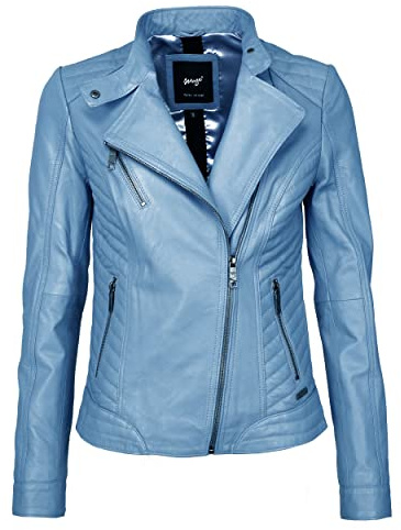 Maze Damen Lederjacke Sally Light Blue XL