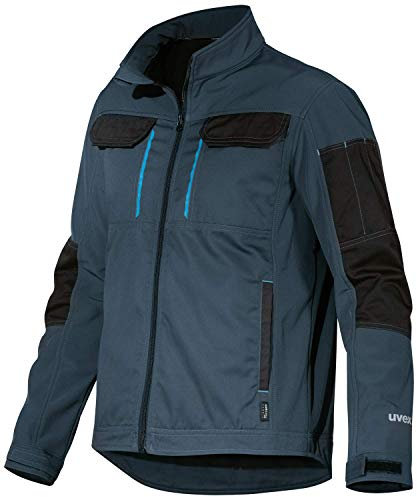 Uvex Giacca softshell Tune-up - perfetta per il lavoro per Uomo (Blu, L)