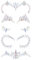 Face Gems Glow in the Dark 4 Pack (UK COMPANY) Halloween Face Stickers Set Festival Accessories Face Jewels