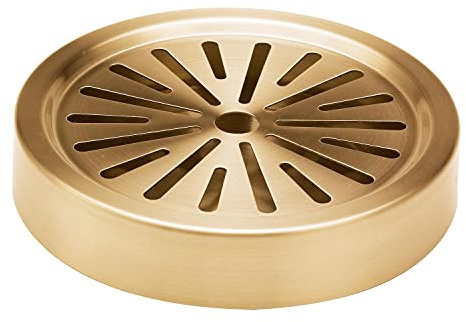 Service Ideas DT6BSVG DRIP Tray, Round, 6IN, Vintage Gold