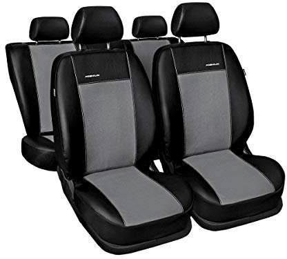 Citroen Berlingo Sitzbezüge nach Maß Autoplanen perfekte Passform Schonbezüge Sitzschoner Velour + Strickpolster ®Auto-schmuck (Berlingo II XTR grau)