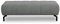DOMO. collection Polsterhocker Cunelli, Hocker, Fußhocker, Sitzhocker rechteckig mit Metallfüßen, 153 x 62 x 45 cm (BxTxH), grau