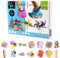 Vaessen Creative 1119-902 Bastelset für Kinder mit 500 Hochwertigen Bastelmaterialien wie Moosgummi, Wackelaugen, Bastelpapier, Pfeifenputzer, Washi Tape, Strasssteinen und Mehr, bunt, A5