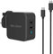 MiliPow 100W USB C Charger, 2-Port PD GaN Fast Charger USB C Adapter Compatible with MacBook Pro/Air 16 15 12 13, Dell XPS, iPad Pro, iPhone 12 Pro/11/XS, Chromebook, etc. (Black)