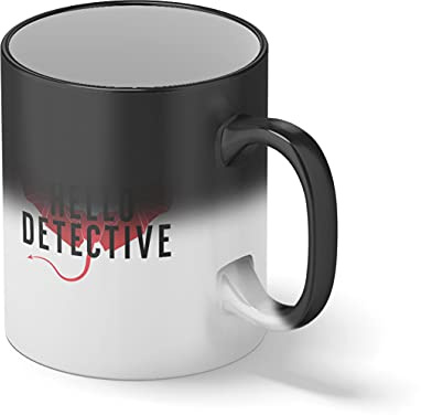 Hello Detective Unisex Funny Lucifer Devil Lucifer Morningstar Chloe Black Magic Kaffeetasse Mug