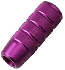 Asudaro Schalthebel Universal, 95mm Auto Schaltknauf Schalthebel mit 3Adaptern Tuning Schaltknauf Schalthebel Auto Schaltknauf Stick Manuelles Getriebe Schalthebel für PKW, LKW, Busse, SUV,Violett