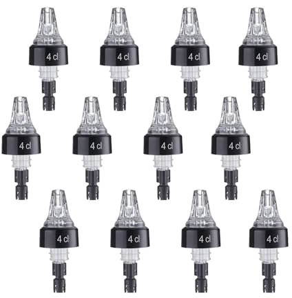 Westmark 12 Doseurs/Becs Verseurs, Portionneurs, Dosage par Bec Verseur : 4 cl, Plastique, Auto-Pour, Transparent, 994022E2