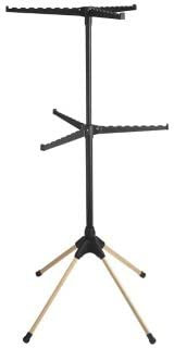 lakeland Beechwood & Steel Foldable Airer & Ironing Tidy 60cm x 60cm x 143.5cm H – Holds 48 Items