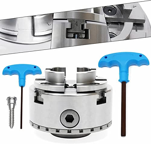 4 Backen Selbstzentrierendes Drechselspannfutter, Futchoy M33 Gewinde Selbstzentrierend Drehfutter für Drechselbank zentral einstellbares Präzisionsfutter
