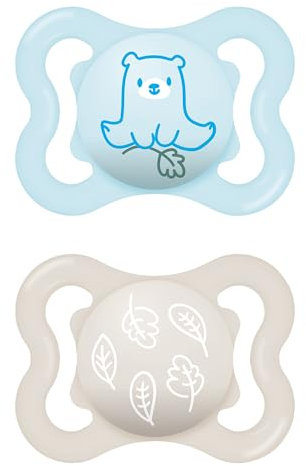 Mam S274 Supreme Schnuller, 2-6, Silikon, Blau, 2 Stück