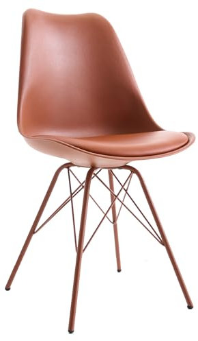 Riess Ambiente Retro Stuhl Scandinavia MEISTERSTÜCK kupferbraun Esszimmerstuhl Küchenstuhl Bürostuhl