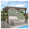 Outdoor Gardinen PVC Winddichtes Seitenteil UV-beständig Wasserdicht für Außenterrassen, Veranda, Garage, Anpassbar (Color : Clear, Size : 4x4.5m/13.12x14.76ft)