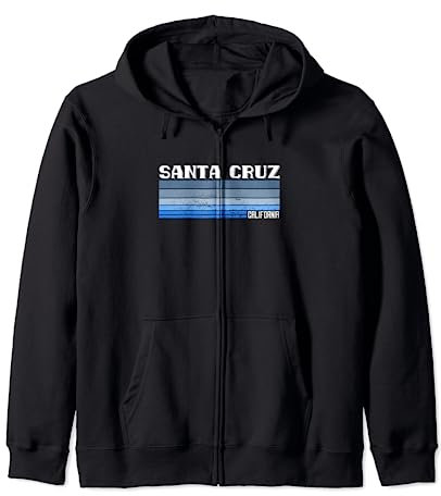 Santa Cruz CA Kalifornien Surfer 70er 80er Jahre - Retro Kapuzenjacke