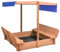vidaXL Sandbox with Roof Firwood 112x112x112 cm