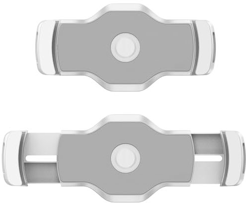 AboveTEK Bracket Tablet Holder for 4.7 to 13.5 Tablet & Phone (Holder Only), to Be Paired with Compatible iPad Stand as Swivel Clamp Mount for Kitchen Office Desk White