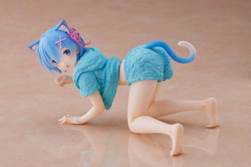 Taito Prize Re:Zero - Starting Life in Another World PVC Rem Cat Roomwear Version, Schwarz