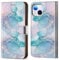 Wallet Case for iPhone 12 6.1 Print Animal Mable Pattern Design PU Leather Shockproof Flip Cover with Card Slots Holder for Girls Boys - Marble Pink Green