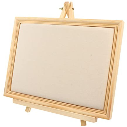 DIKACA 1stk Bilderrahmen-ohrringhalter Ohrringständer Bilderständer Bild Halskette Vintage-schmuck Vintage Halskettenhalter Fotorahmen Schmuckhalter Fotoständer Regal Wandbehang Hölzern