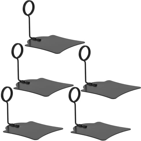 LALAFINA 3sets Supermarket Tag Holder Metal Stand Wire Label Clip for Retail Store 5pcs*3