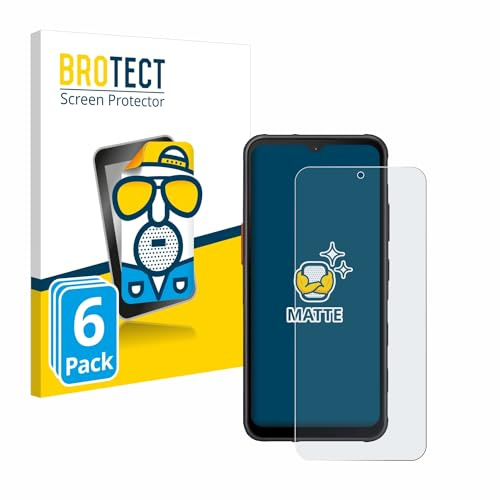BROTECT Schutzfolie für Samsung Galaxy XCover 7 | 6 Stück Entspiegelnder Displayschutz Made in Germany Matte Displayschutz-Folie Anti-Reflex Anti-Fingerprint Einfache Montage
