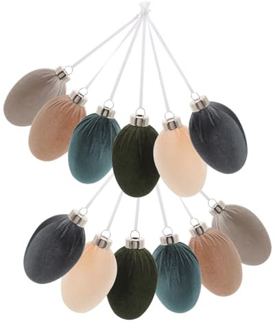 Cabilock Ostern Ornament Home Decor 12 Stücke Samt Ostern Hängende Dekorationen für Party