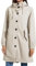 Hveuluop Gieen Veste Coupe-Vent Imperméable pour Femme - Veste Longue D'extérieur Légère et Déperlante, Veste de Pluie à Capuche, Trench-Coat de Randonnée avec Fermeture à Bouton