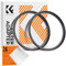 K&F Concept 2 Stück Step Up Ring Filter-Adapterring 67-82mm,Objektiv-Adapterring für Filter aus Aluminium-Legierung in Flugzeugqualität