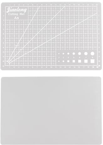 sourcing map Tapis de découpe auto-cicatrisant A5 22,9 x 15,2 cm pour loisirs créatifs, travaux manuels, couture, découpe, gris