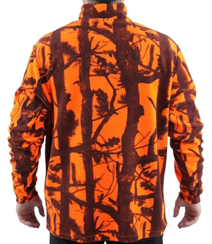 fratelliditalia.org Maglione Maglia Micropile Isolamento Termico Caccia Arancio Colori Tecnico