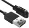 AXFEE Magnetisches Ladegerät Kompatibel für Xiaomi-Armband, USB Ladekabel Kabel, Tragbare Magnetische Ladestation Ladekabel kompatibel mit YAMA SW022, AGPTE LW11, Ticwatch GTX, LS05 (2 Stift 4mm)