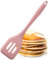 Large Silicone Cherry Blossom Slotted Spatula - Dishwasher Safe. for Non-Stick Frying Pans. Slotted for Drainage. Odour, Stain & Heat Resistant (260°C/500°F). 5 Year Guarantee