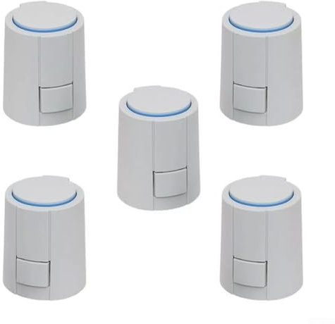 HEBEOT Stellantrieb für Fußbodenheizung, elektrische Heizungsaktoren zum Öffnen und Schließen von Fußbodenheizung, Wasserverteiler, 5 Stück