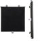 HpLive Saugnapf Sonnenschutzrollo Ohne Bohren, Verdunkelungsrollo für Fenster, Ausziehbare Sonnenblende für Büro und Auto, Schwarz 125x45cm